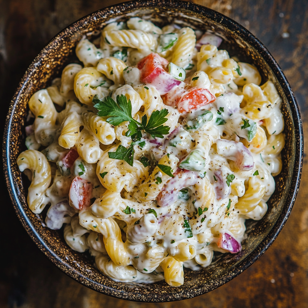 Read more about the article Creamy Pasta Salad Recipe | Quick & Delicious